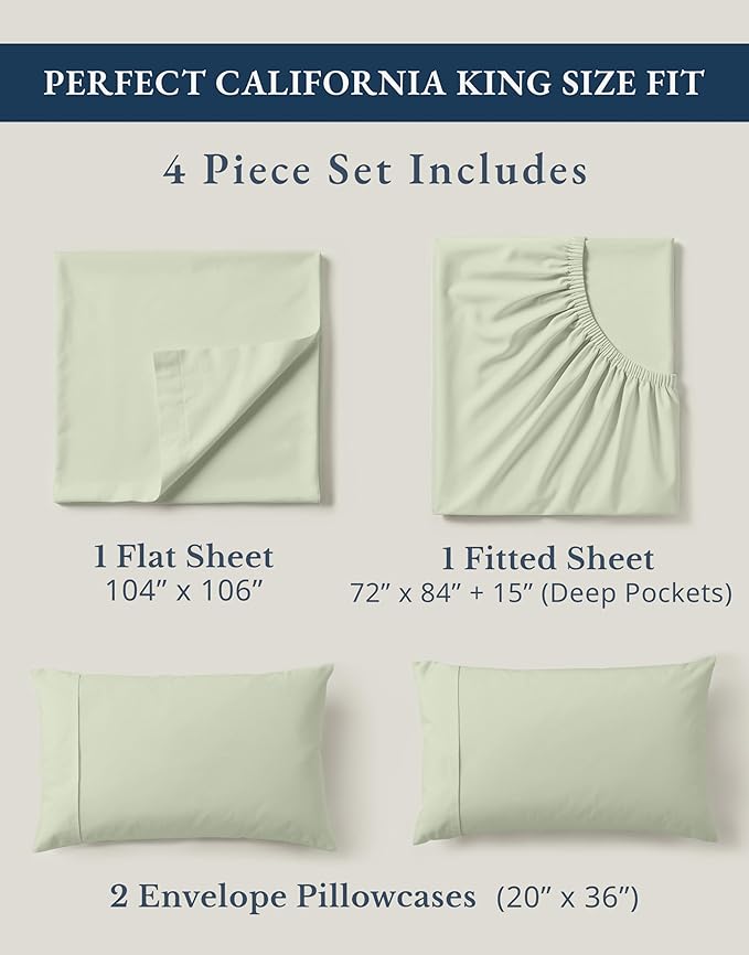 LANE LINEN Bedsheets California King Size Bed - Image 4