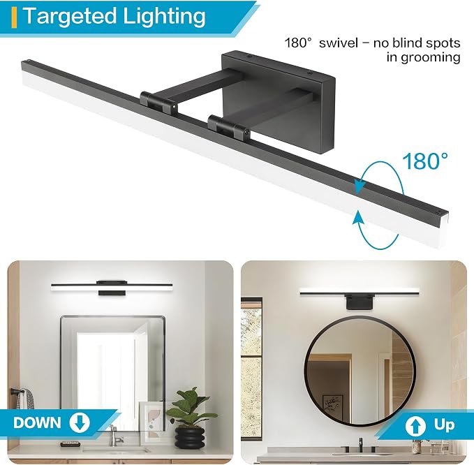 SOLFART 31.5 Inch 5 Color Adjustable Vanity Lights Over Mirror Vanity Lighting - Image 3