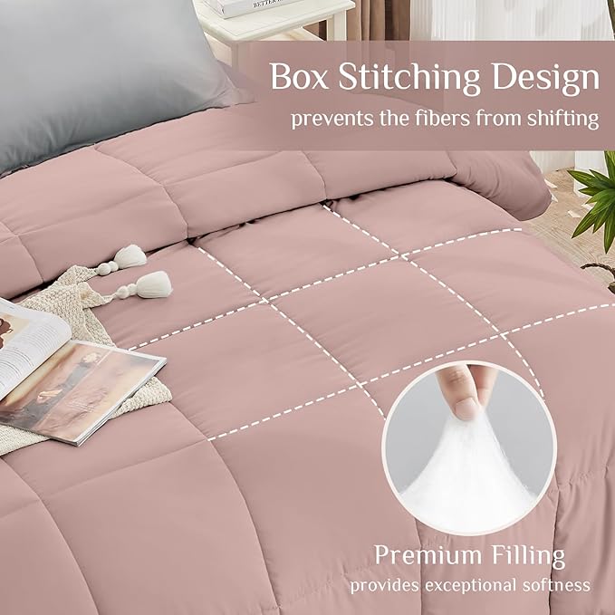 JOLLYVOGUE King Comforter Set, Ultra-Soft Bed in a Bag King Size 7 Pieces - Image 3