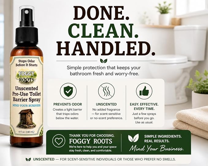 Unscented Pre-Poop Toilet Spray – Stops Odor Before It Starts, Bathroom Odor - Image 8