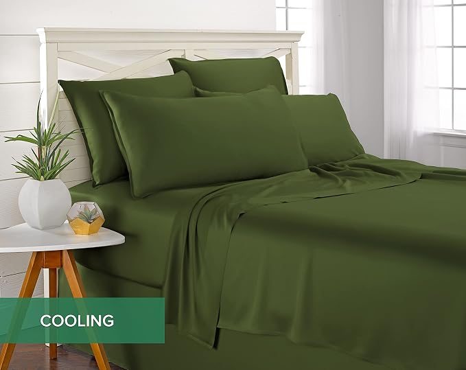 Pure Bamboo Queen Sheets, Genuine 100% Organic Viscose Derived from Bamboo Bed - Image 5