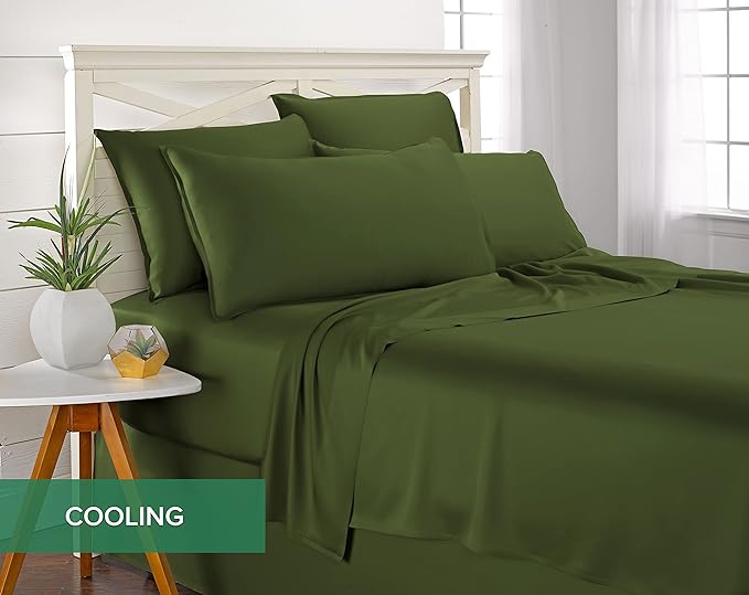 Pure Bamboo Full Sheets, Genuine 100% Organic Viscose Derived from Bamboo Bed - Image 5