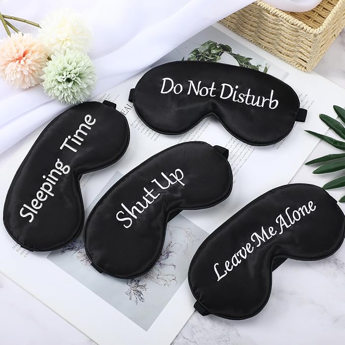 8 Pieces Funny Sleep Mask Silk Eye Mask - Image 7