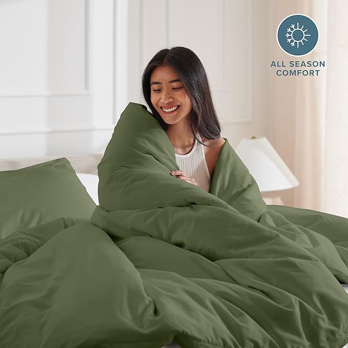 Bare Home Bedding Duvet Cover California King Size - Image 3
