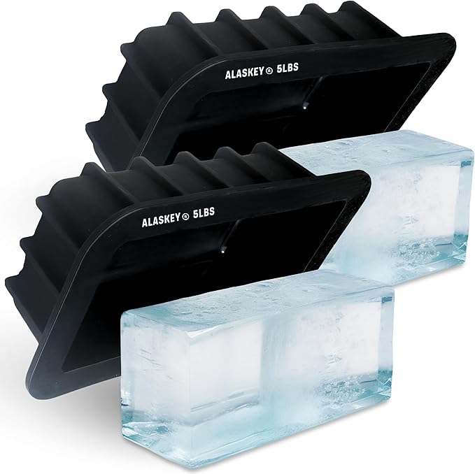 Alaskey® Extra Large Ice Block Mold 5 lbs | Create Perfect Reusable Ice Bricks by Alaskey