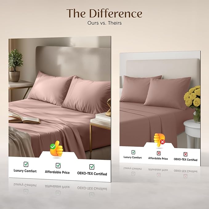 Utopia Bedding King Size Sheet Set – 4 Piece Bed Sheets, Soft and Breathable - Image 6