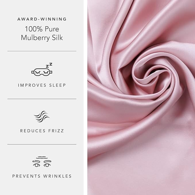 Fishers Finery 19mm 100% Pure Mulberry Silk Pillowcase, Quality Tested - Image 5