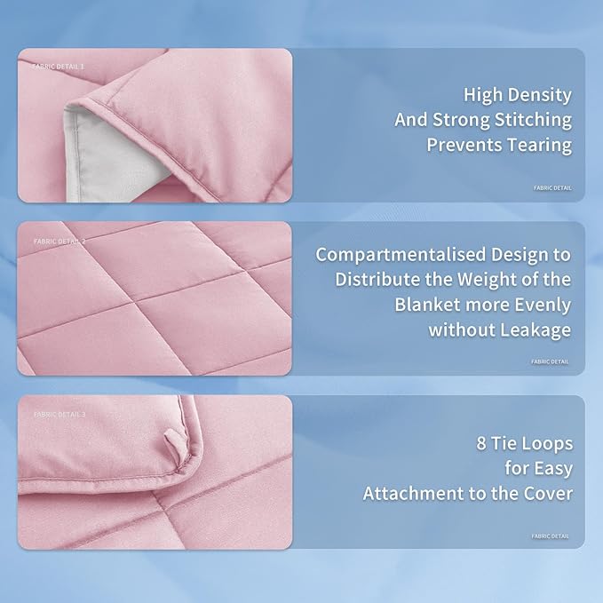 Topcee Weighted Blanket for Adults Queen Size Soft Cooling Heavy Blanket - Image 4
