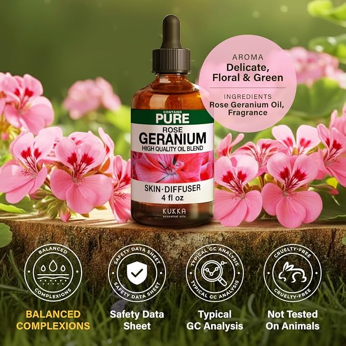 100% Pure Rose Geranium Oil - Image 7