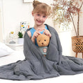 Weighted Blanket Kids 7lbs, Twin Size Cooling Heavy Throw Blanket by BETU