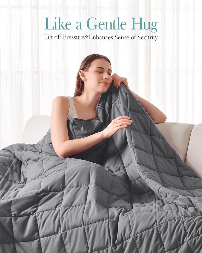 Topblan Weighted Blanket for Adults 12lbs, Soft Cooling Breathable Weighted - Image 2