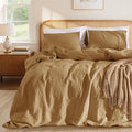 LBRO2M 100% France Linen Duvet Cover Set Full Size 3 Pcs Natural Flax Comforter by LBRO2MBedding