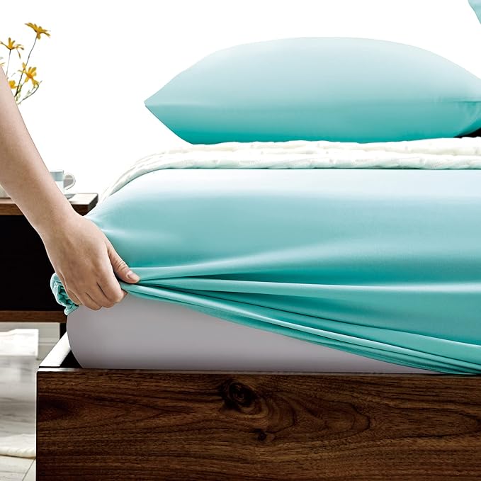 FreshCulture Twin Fitted Sheets, Bulk Pack of 6, Deep Pocket, Soft Microfiber - Image 3
