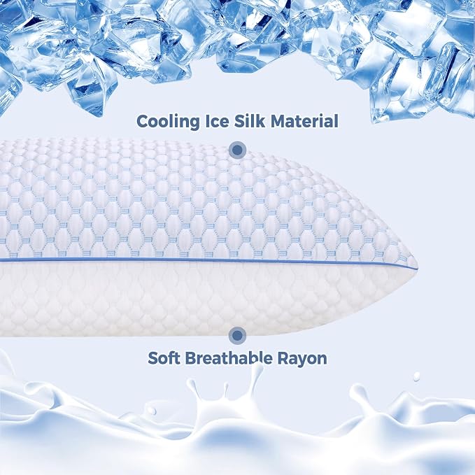 OSBED Cooling Adjustable Shredded Memory Foam Body Pillow - Image 2