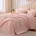 King Comforter Set Pink by Velorose