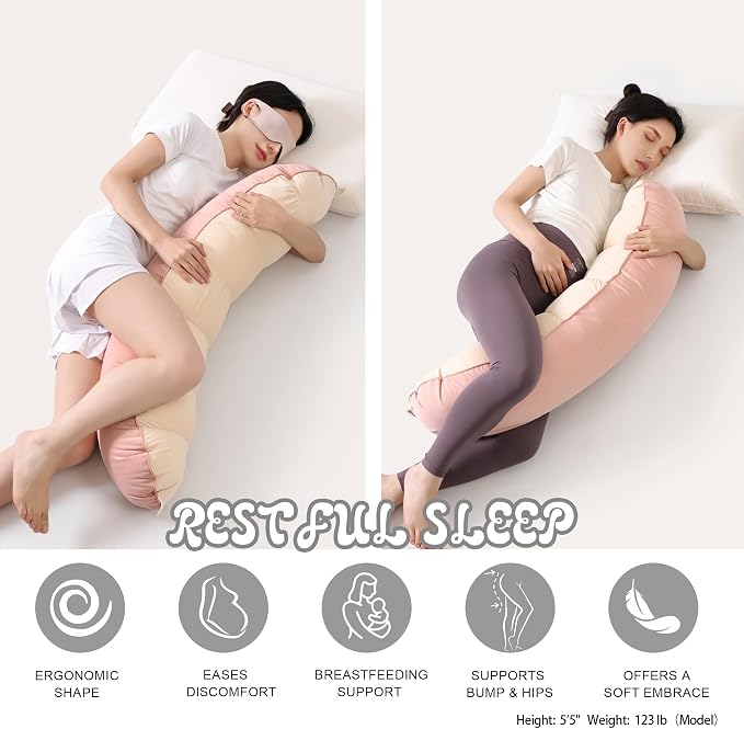 Peallow – Long Round Body Pillow - Image 5