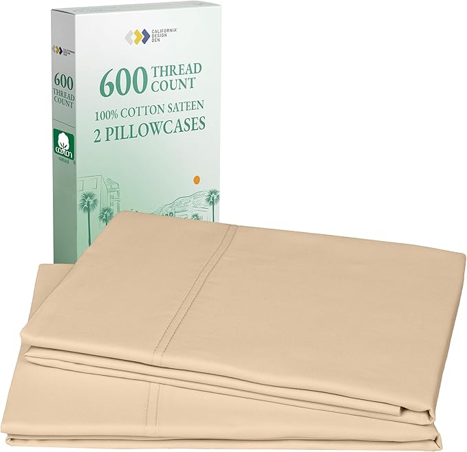 California Design Den Luxuriously Soft Premium 600 Thread Count, 100% Cotton by CaliforniaDesignDen