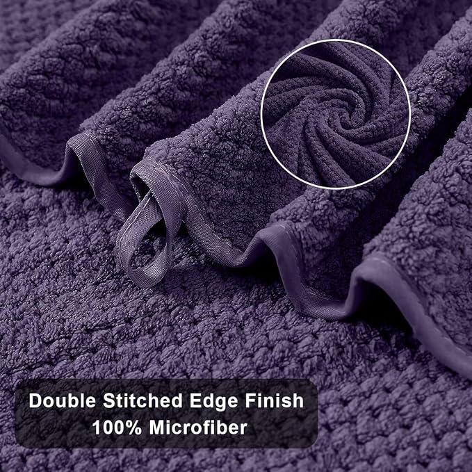 8-Piece Purplr Bath Towels Set, 2 Oversized Large Bath Towels Sheet, 2 Hand - Image 9