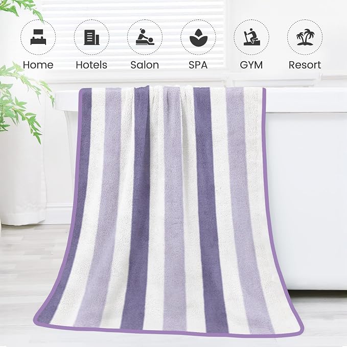 JML Microfiber Bath Towels, Bath Towel 2 Pack 30" x 60", Super Absorbent and - Image 7