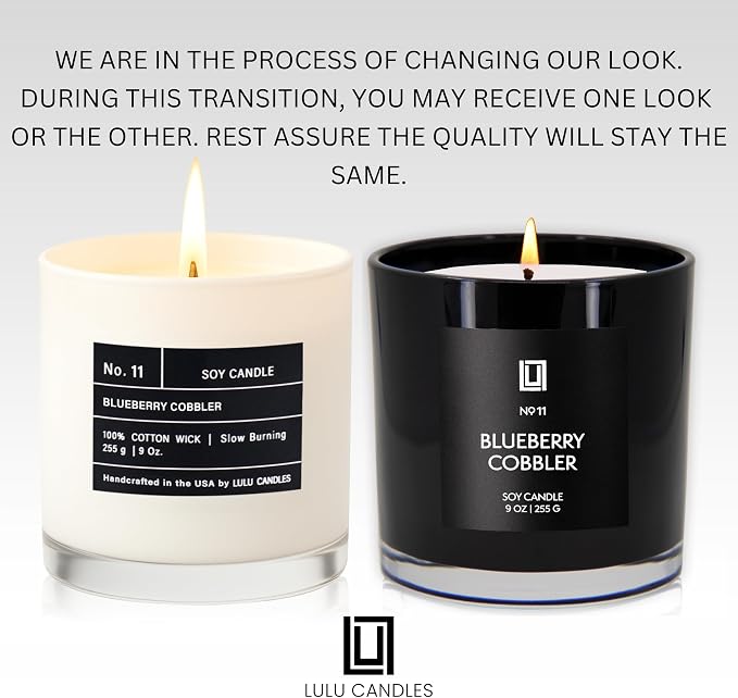 Lulu Candles | Blueberry Cobbler | Luxury Scented Soy Jar Candle | Hand Poured - Image 3