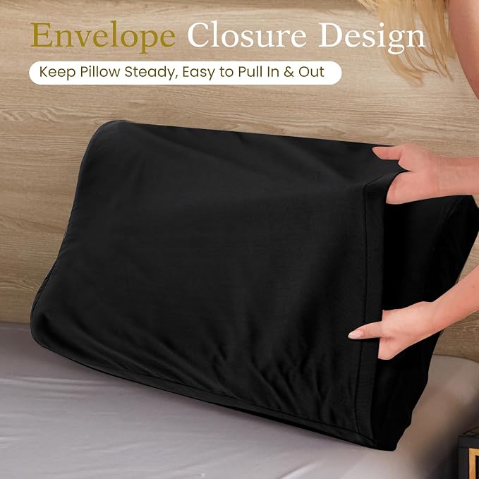 Cooling Contour Pillowcase- Rayon Derived from Bamboo Pillow Case Cover - Image 5