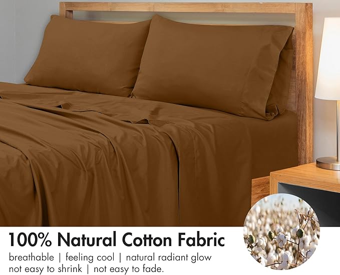 Royale Linens 300 Thread Count 100% Long Staple Combed Cotton Flat Sheet - Image 4