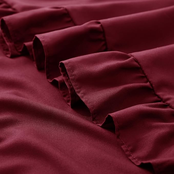 KKJIAF Ruffle Pillow Cases Standard Size Set of 2, Ruffled Pillow Covers - Image 6