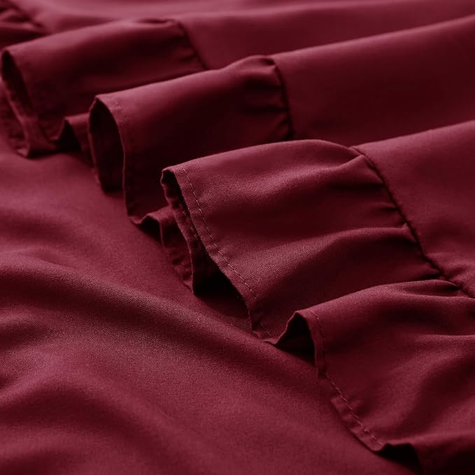 KKJIAF Ruffle Pillow Cases Queen Size Set of 2, Ruffled Pillow Covers - Image 6