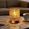 Battery Operated Table Lamps Timer, Mini Crystal Lamp by MJPREMIER