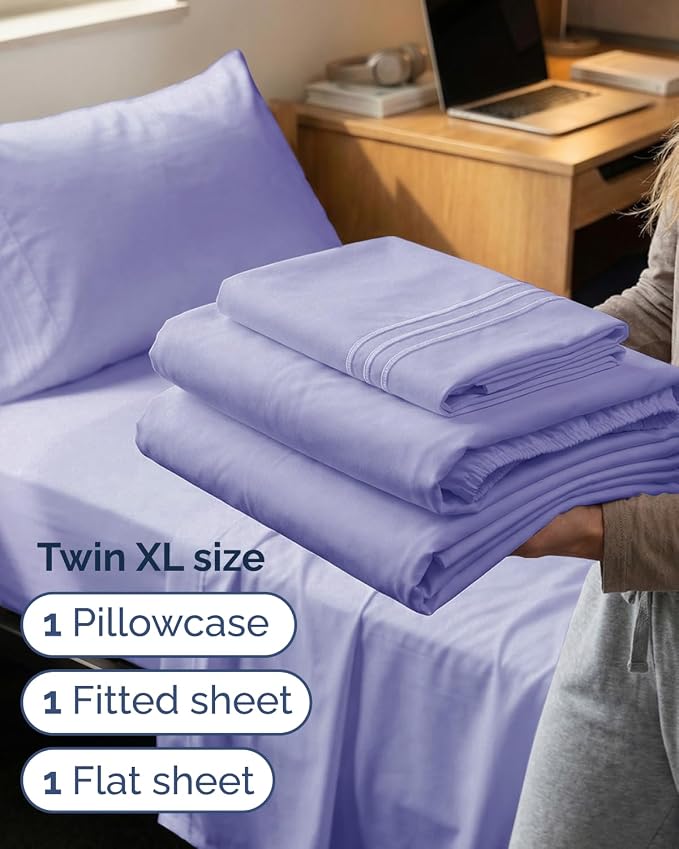 Twin XL Size 3 Piece Sheet Set - Image 3