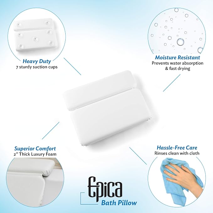 Epica Bathtub Pillow | Luxury Bath Accessories - Image 2