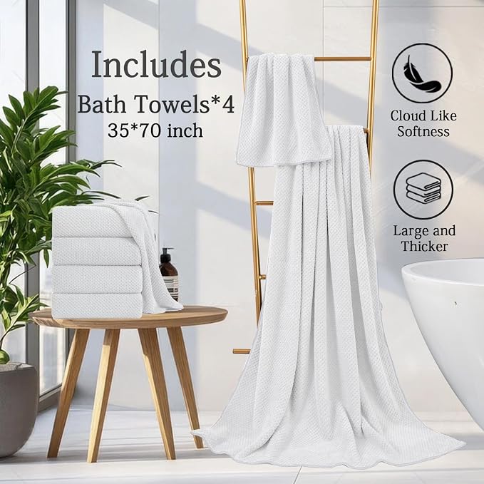 Extra Large Bath Towels Set 35x70 Inches - Image 6