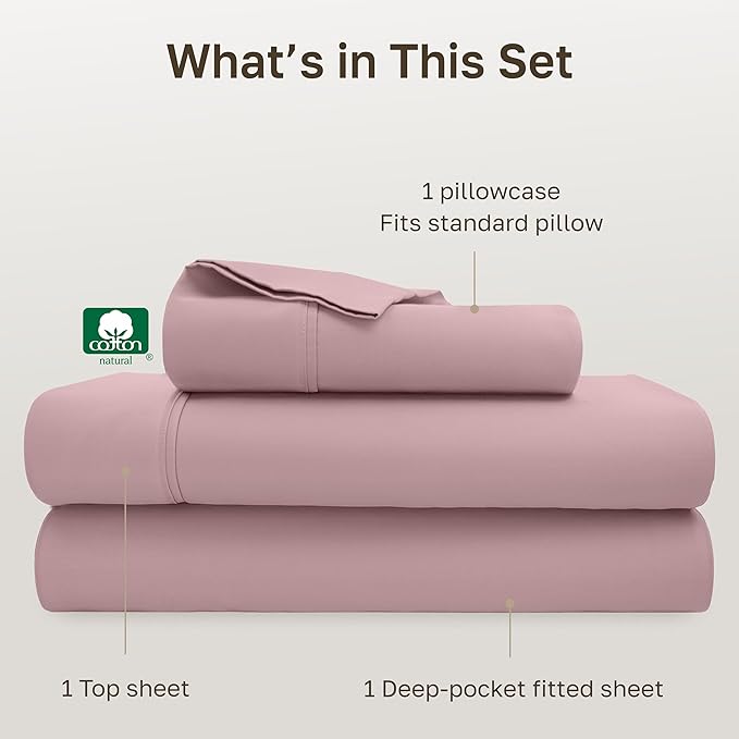 California Design Den Soft 100% Cotton Sheets Twin XL Size Set, 400 Thread - Image 4