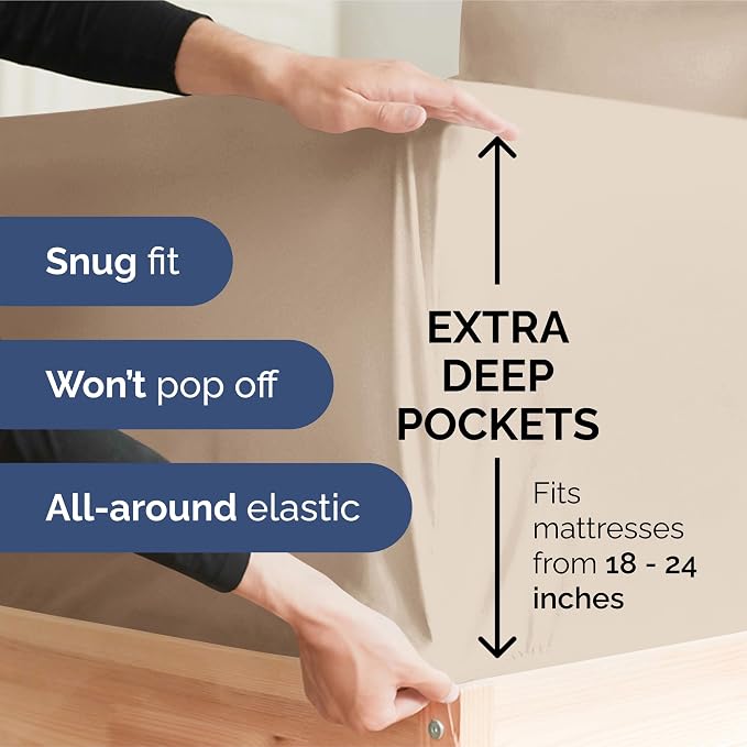 Extra Deep Split King Sheet Set - Image 3