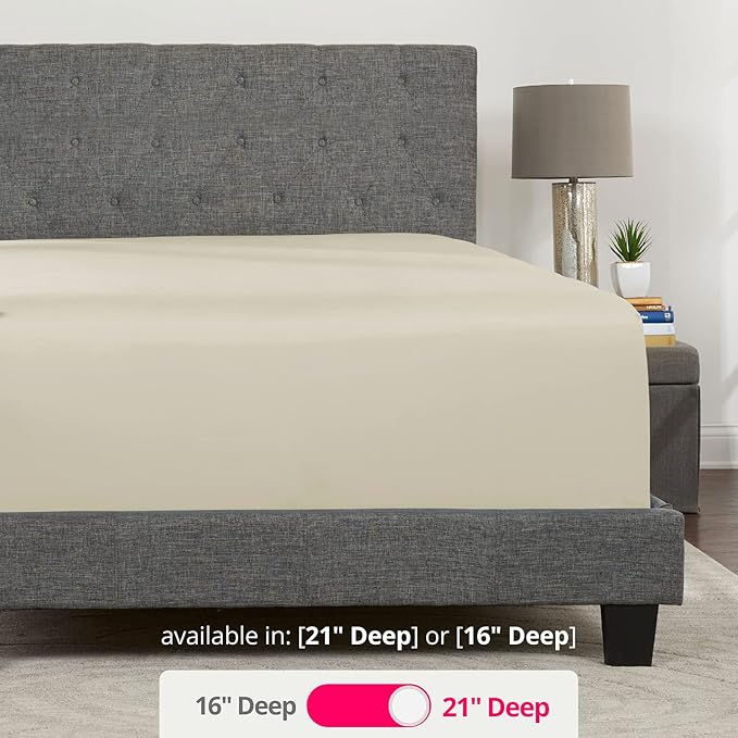 Twin XL Deep Pocket Fitted Sheet – 17” - Image 3