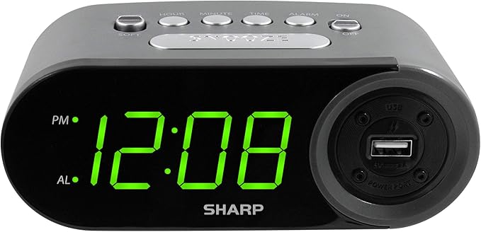 Sharp Digital Easy to Read Alarm Clock by SHARP