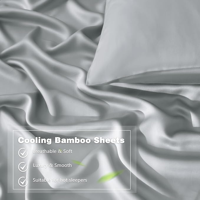 Homiest Cooling Pillow Cases Queen Size Set of 2, 100% Rayon Derived from - Image 4