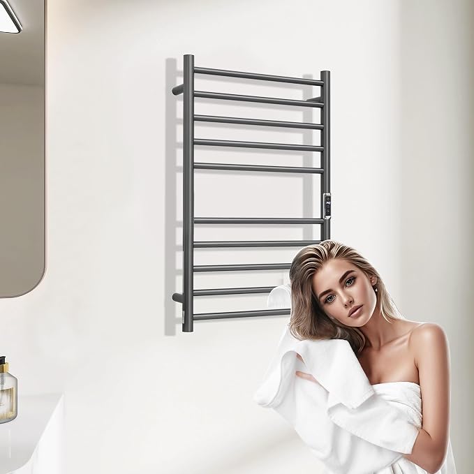 Heated Towel Racks for Bathroom, Wall Mounted Electric Towel Warmer Racks - Image 5