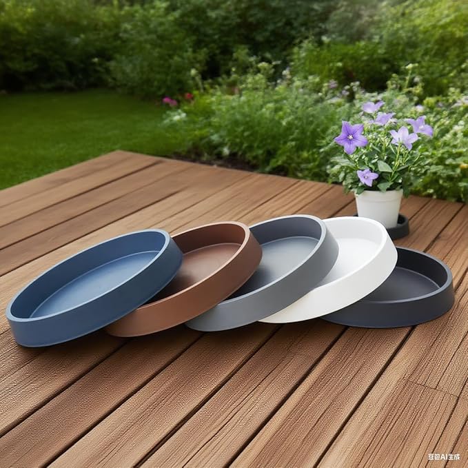 1 Pack Plant Saucer Tray for Ceramic Plastic Pots, 6 inch Plant Saucers for - Image 6