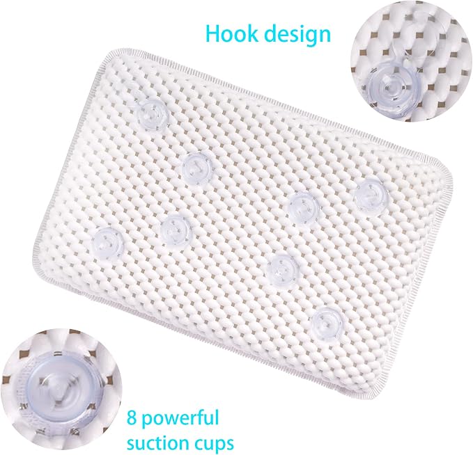 OSVINO Bath Pillow Thick Comfy Drainage - Image 3
