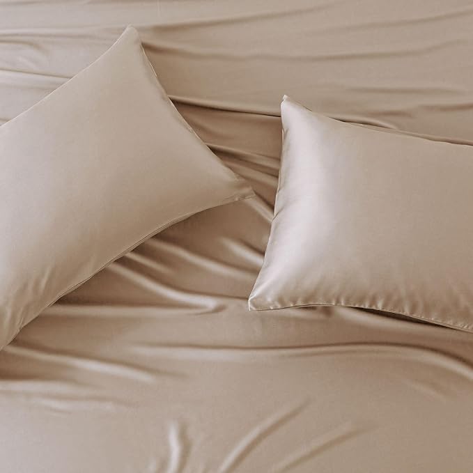 NATUREFIELD Pillowcases Rayon Derived from Bamboo Pillow Cases King Size Set of - Image 6