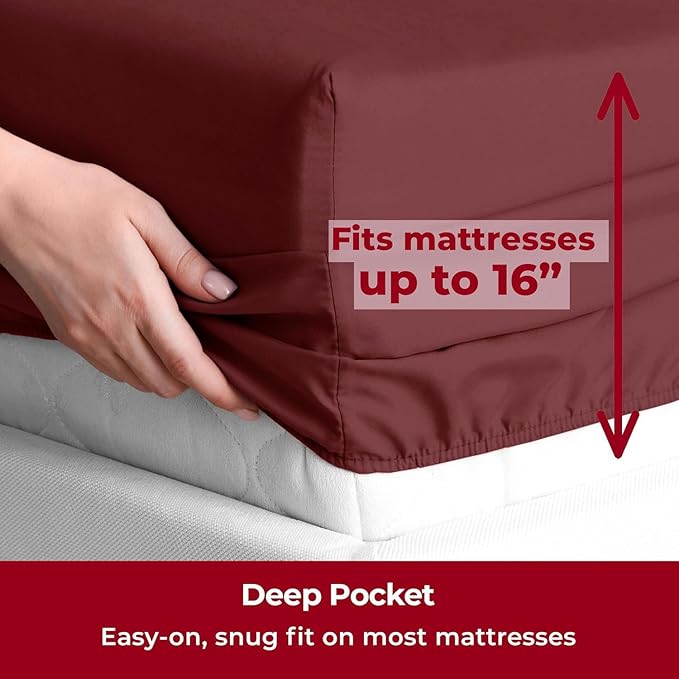 Mellanni Split King Sheets Set - Image 5