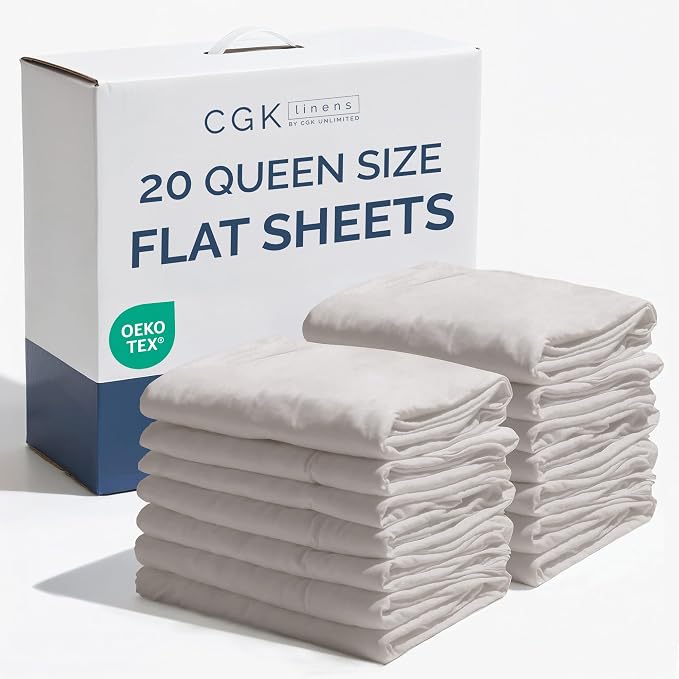 Queen Size Flat Sheets by CGKUnlimited