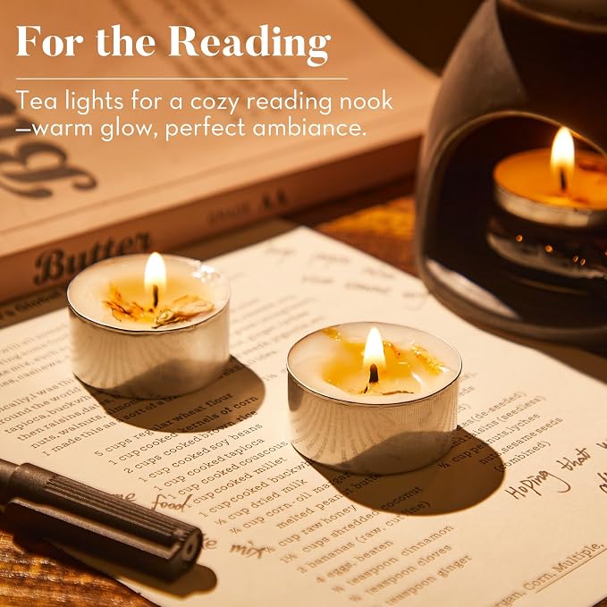 48 Pack Jasmine Scented Tealight Candles - Image 5