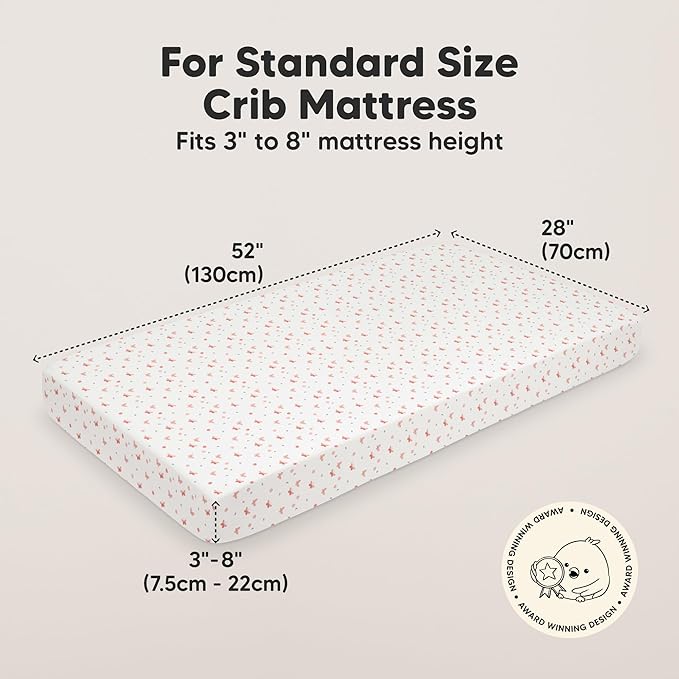 KeaBabies 2-Pack Organic Crib Sheets - Image 2