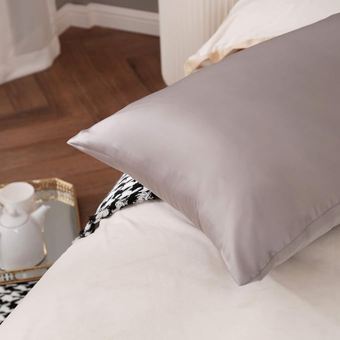 100% Silk Pillow Cases 2 Pack, Mulberry Silk Pillowcase - Image 4