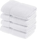 SUPERIOR Egyptian Cotton Pile Hand Towel Set of 4, Ultra Soft Luxury Towels by SUPERIOR