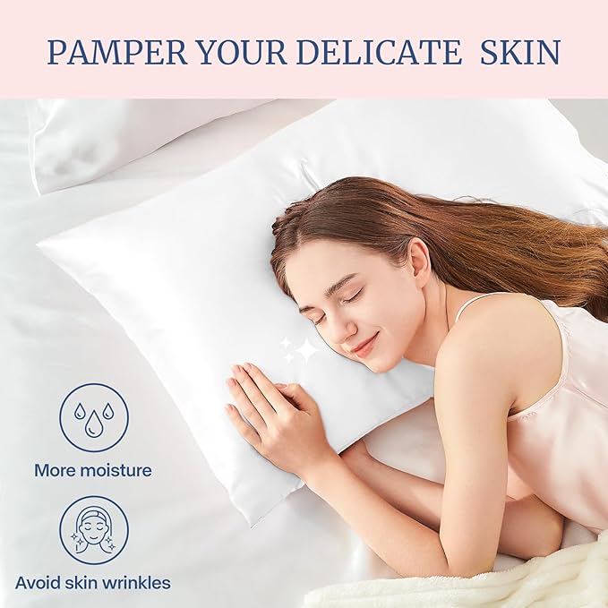 BEDELITE Satin Pillowcase for Hair and Skin, Super Soft Similar to Silk Pillow - Image 3