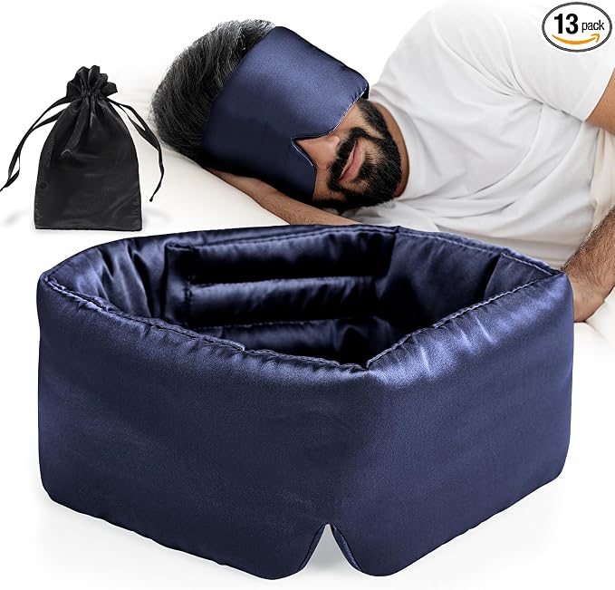 100% Natural Mulberry Silk Sleep Mask, Comfortable Soft by Unknown