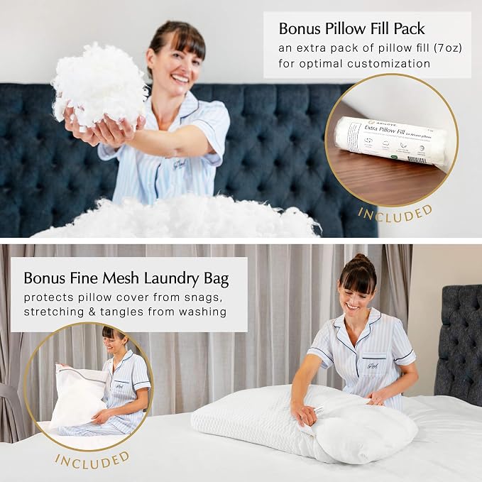 Aricove Bed Pillow for Sleeping, Side Sleeper Pillow for Adults, King Size - Image 7